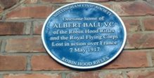 Albert Ball blue plaque