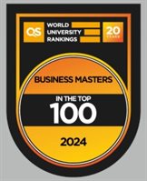 QS-World University Rankings Business Masters Top 100 - 2024 logo