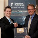 David King awarded prize for research excellence