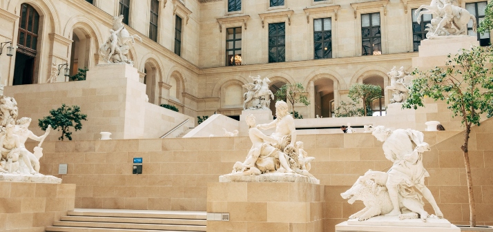 Classical Greek sculpture in Paris museum