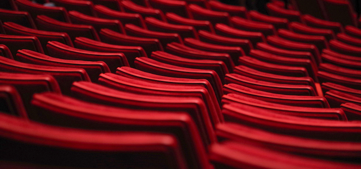 Red theatre chairs
