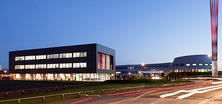NGI Building on Jubilee Campus at night