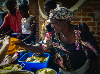 Female African market trader