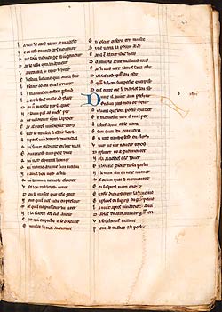 Page from Robert of Greatham, Miroir