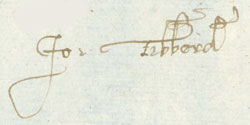 John Tibberd's signature