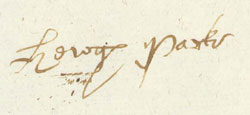 Hugh Park's signature