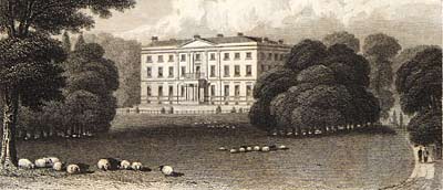 Engraving of Serlby Hall, c.1813, from Hodgson and Laird's 'The Beauties of England and Wales'