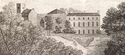 Etching showing Clifton Hall in 1791