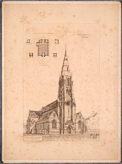 Design for the new High Pavement Chapel, 1873 (Hi P 14/5)