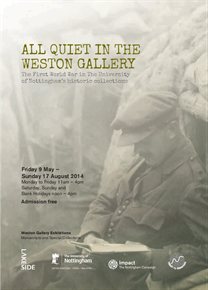 All Quiet in the Weston Gallery exhibition poster