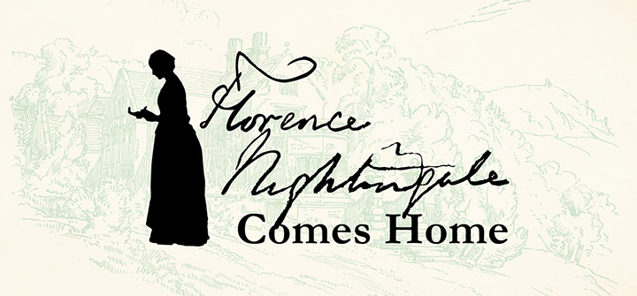 Graphic displaying the exhibition title Florence Nightingale Comes Home
