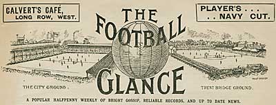 Cutting from The Football Glance dated 1903
