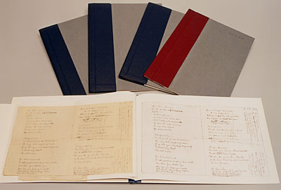 Volumes containing conserved items from the Lawrence collections