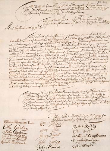 Petition to the 2nd Duke of Newcastle upon Tyne from the late 17th century, petitioning for a donation of wood from the royal estate