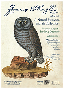 Francis Willughby exhibition poster