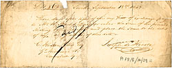 Bill of exchange, 1843 (Pl F8/8/14/29)