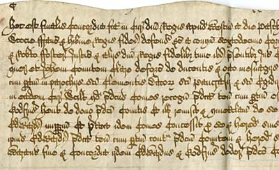 Final concord, written in Latin, 1640 (Ne D 32)