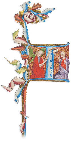 Decoration from the Wollaton Antiphonal