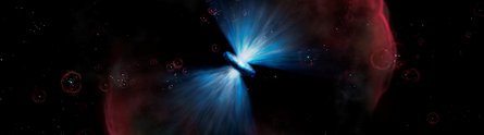 Visual impression of a quasar