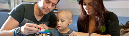 A young patient at the Children's Brain Tumour Research Centre