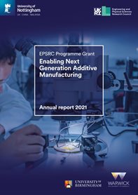 EPSRC Programme Grant Annual report 2021 front page