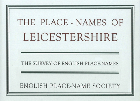 The Survey of English Place-Names - publishe volumes