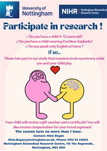 A poster advertising the associated research study