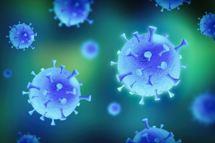 An illustration of Covid-19 virus