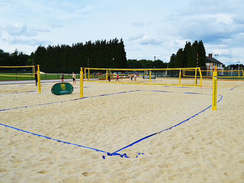 Beach volleyball courts at Highfields Sports Complex