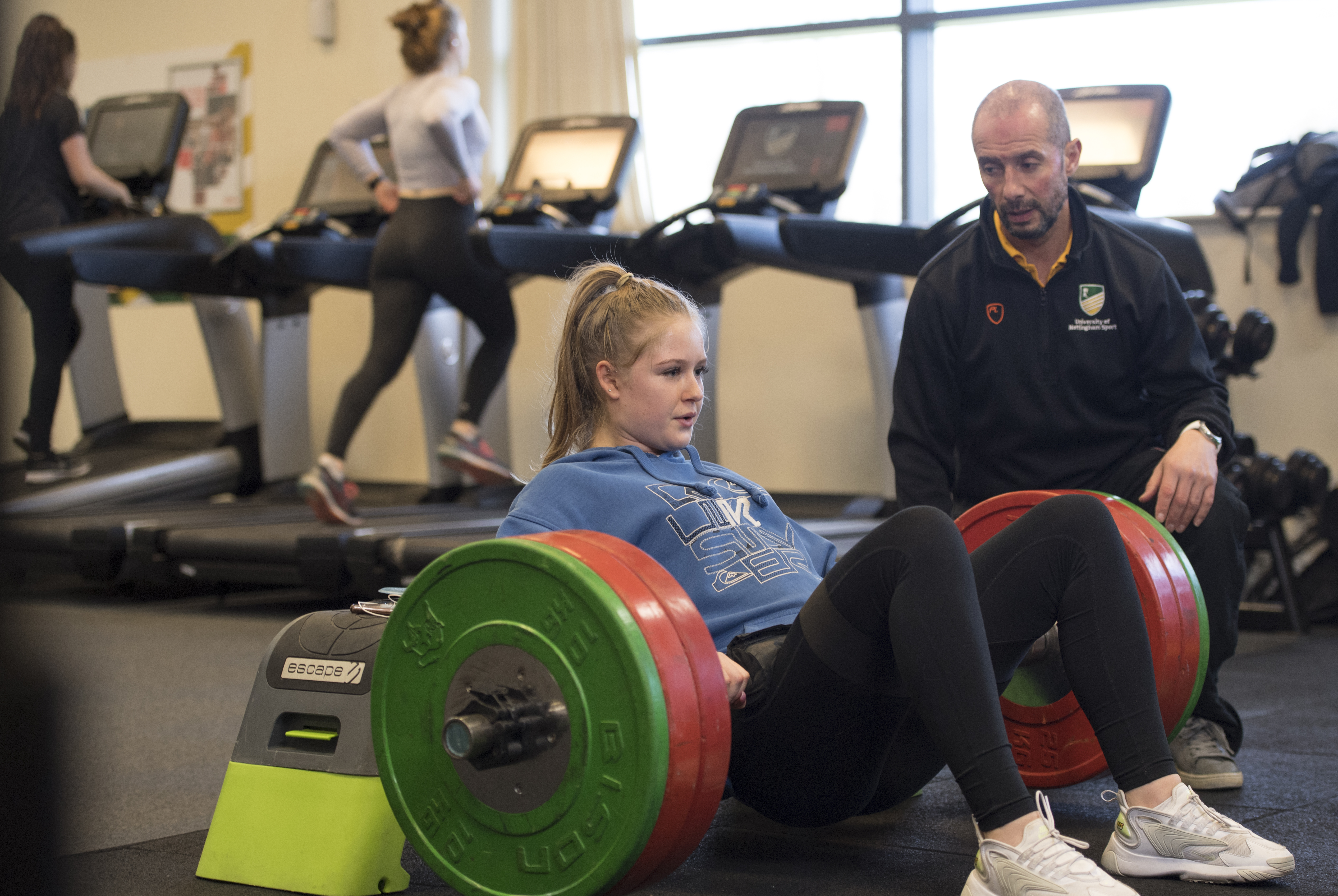 Sutton Bonington fitness suite with gym instructor