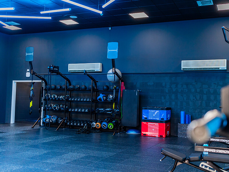 The newly refurbished Functional Training Room at Jubilee Sports Centre, located on Jubilee Campus