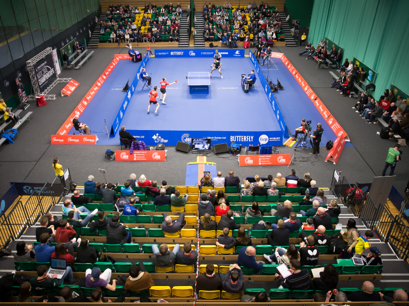 Table Tennis England Mark Bates Ltd Senior Nationals Championships, hosted at David Ross Sports Village