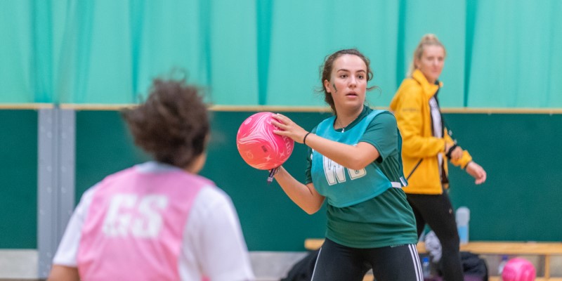 Students compete in IMS netball match