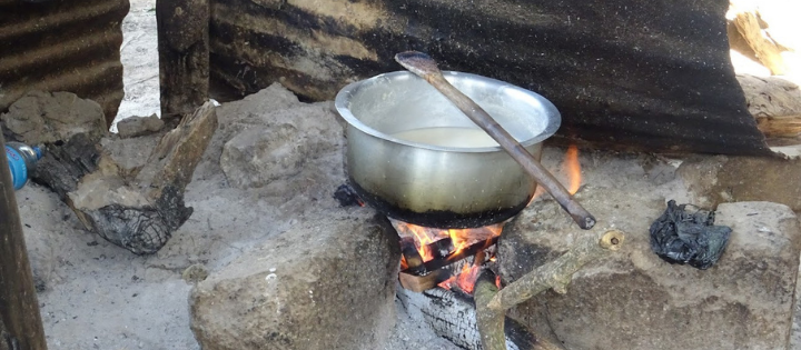Cooking on open fires Africa