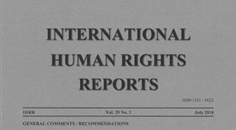 cover of the international human rights reports