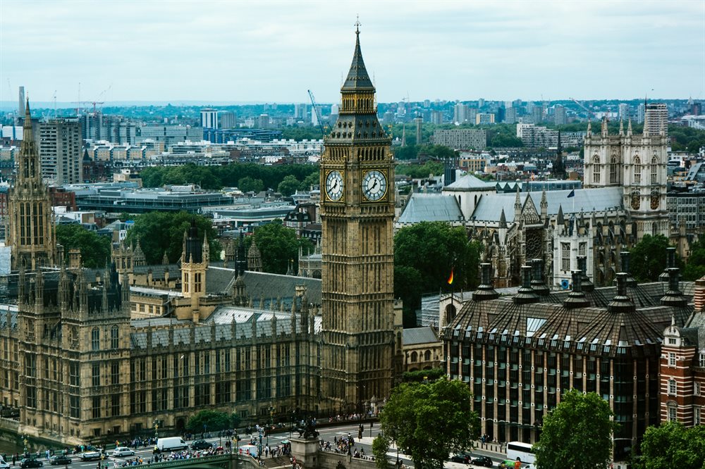 Photo of Big Ben with London cityscape behind (Jamie Street)