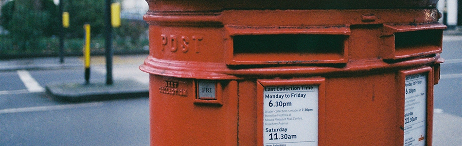 Royal Mail post box on a street