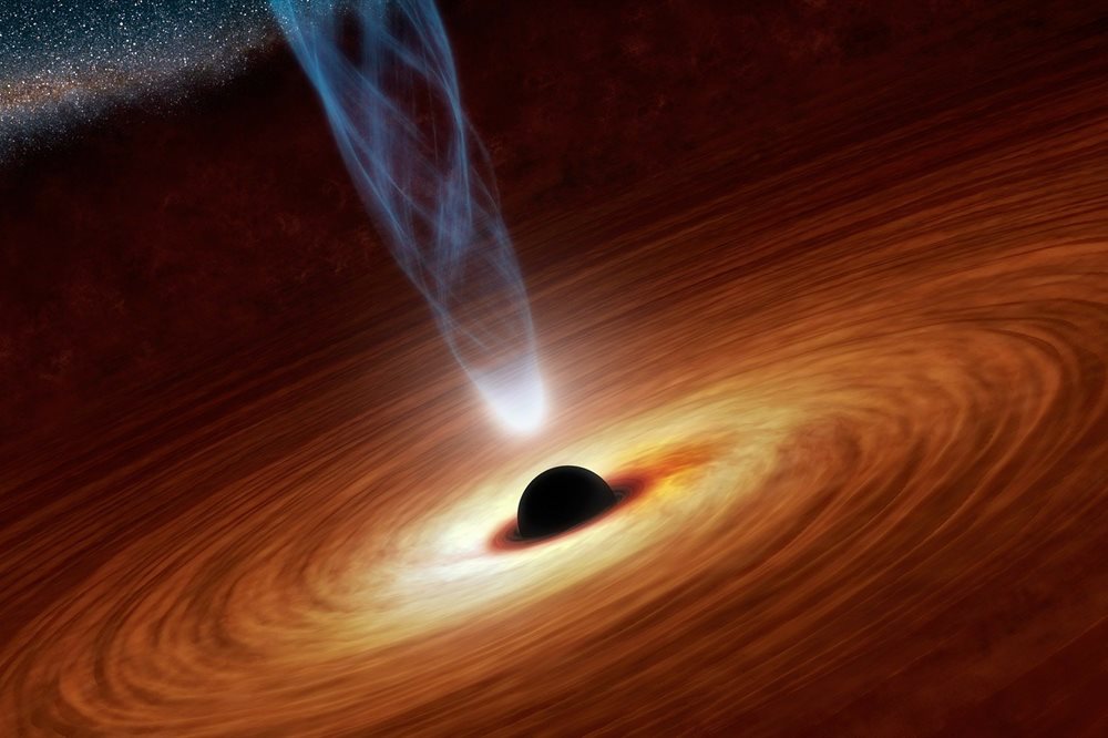 Illustrations black hole space outer space