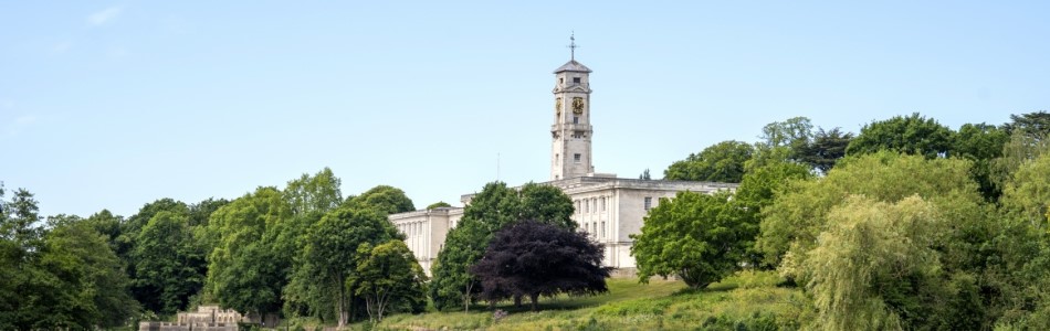 Trent building surrounded by trees