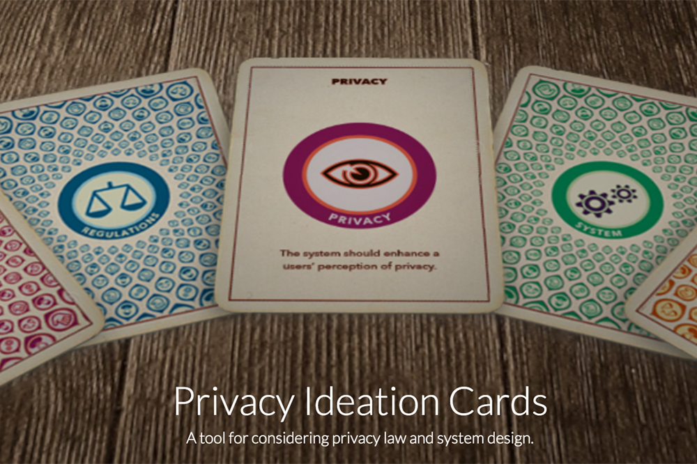 Photo of the Privacy Ideation cards