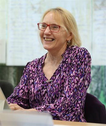 Dianne Jackson from Notts County Foundation smiles during a training programme