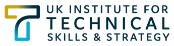 ITSS logo - dark blue text stating 'UK Institute for Technical Skills & Strategy' with a stylised yellow and blue 'T' logo on the left hand side.