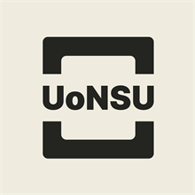 University of Nottingham Student Union Logo - black text on cream-coloured background