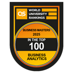 QS World University Rankings Top 100 Masters in Business Analytics logo