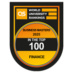 QS World University Rankings Top 100 Masters in Finance 2025 logo