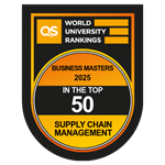 QS World University Rankings Top 50 Masters in Supply Chain Management 2025 logo