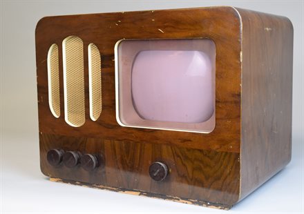 An old TV set