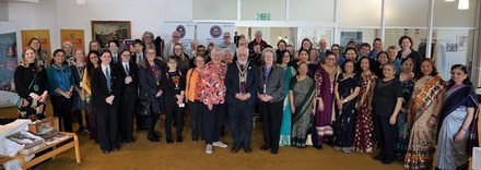 Members of Leicestershire's diverse local communities at the Volunteer Sharing Day at County Hall in Glenfield in March 2023
