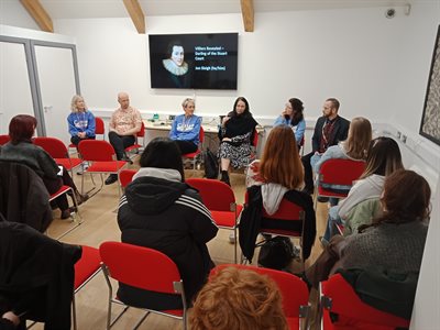 Jon Sleigh and LCC staff sharing their professional trajectories in the heritage sector