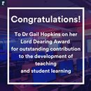 Congratulations to Dr Gail Hopkins!
